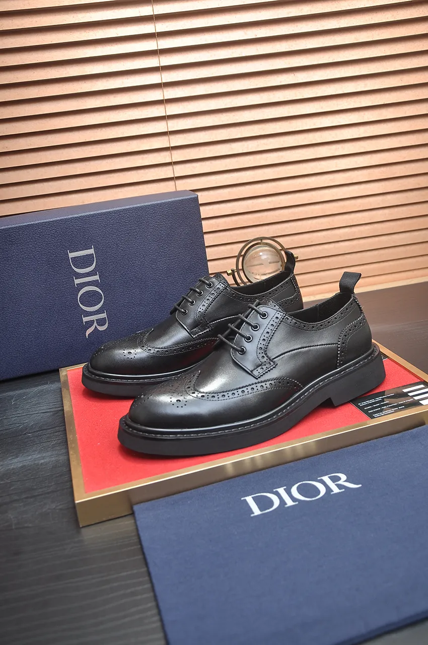 Men's shoes 💰800💶[Dior] (water-dyed cowhide lining) Dior original 1:1 high-quality factory, imported original materials, imported version of raw cowhide, water-dyed cowhide lining, original TPU outsole, code number: 39-44 (38 45 custom-made, non-refundable)